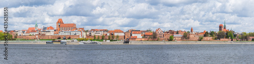 Panorama of Toruń - a Polish city on the Vistula, entered on the UNESCO list
