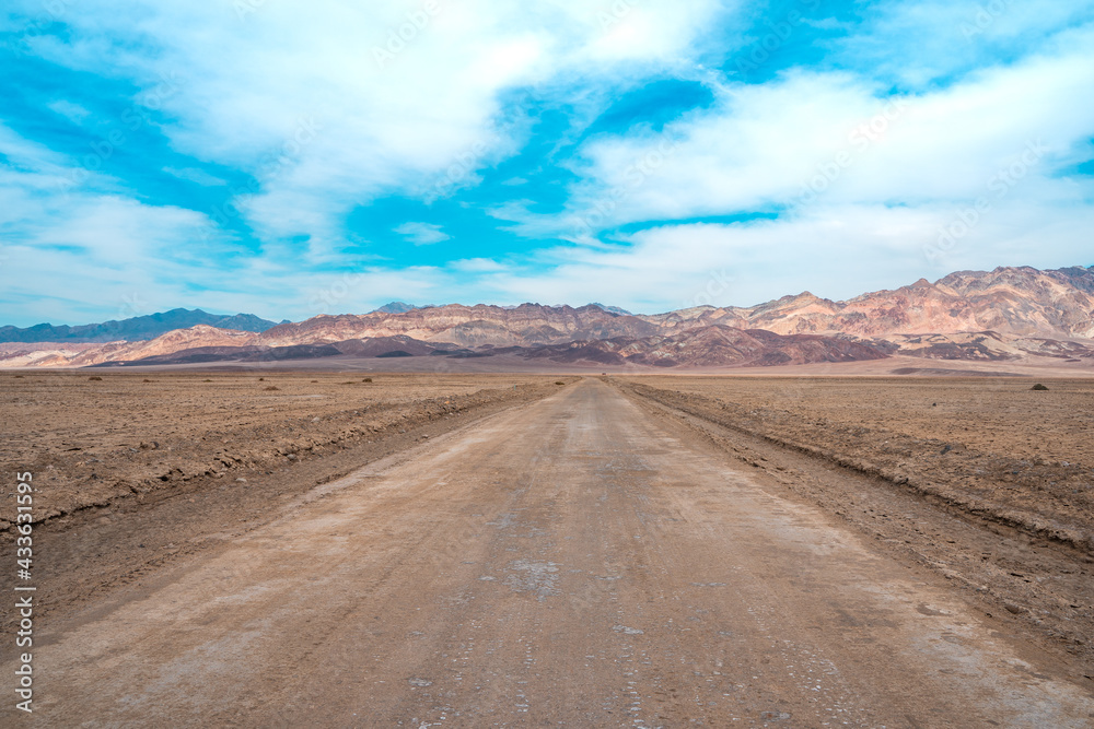 Panoramic view of the hills in Death Valley, USA Panoramic view of the hills in Death Valley, USA