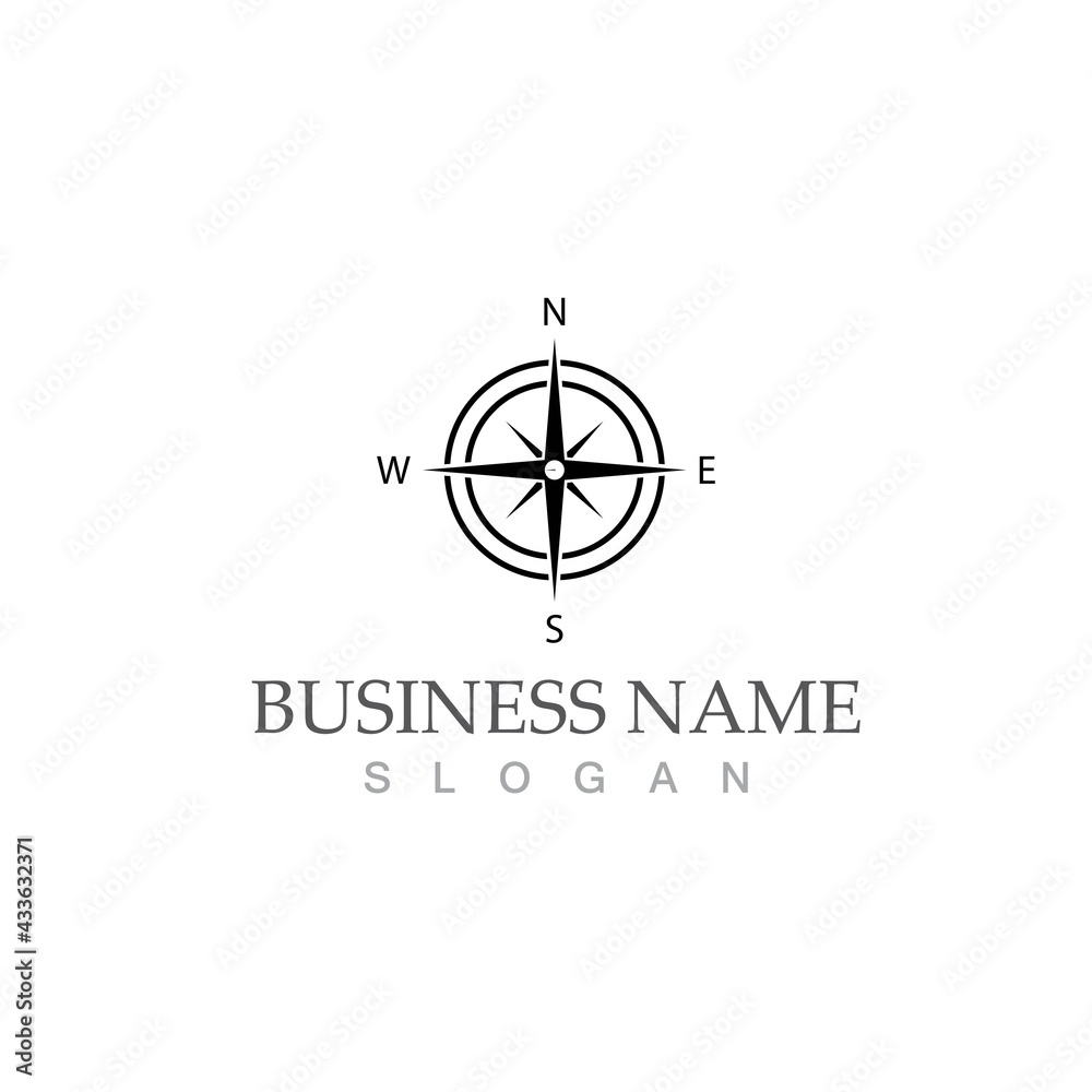 compass logo template vector icon illustration compass logo template vector icon illustration