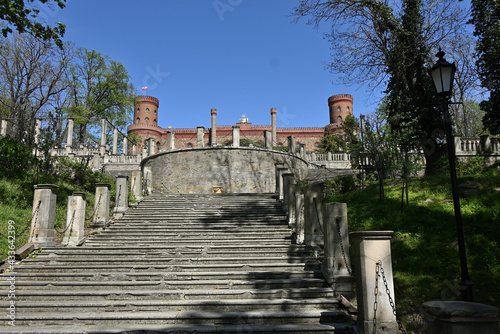Marianna Orańska von Hohenzoller's Palace Kamieniec Ząbkowicki (German Kamenz, Camenz). Architect Karol Fryderyk Schinkel and Ferdynand Martius. Built in 1782.