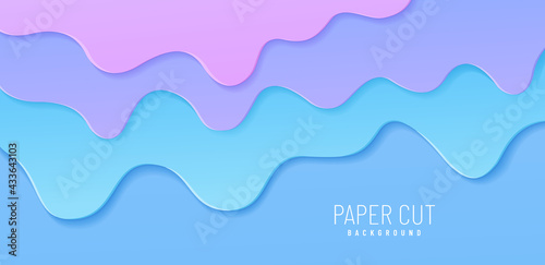 Abstract illustration of splash. Burst off bubblegum. Vector background with pink blue bubble gum or melting ice cream. Flow of sweet sticky liquid. Cartoon design.