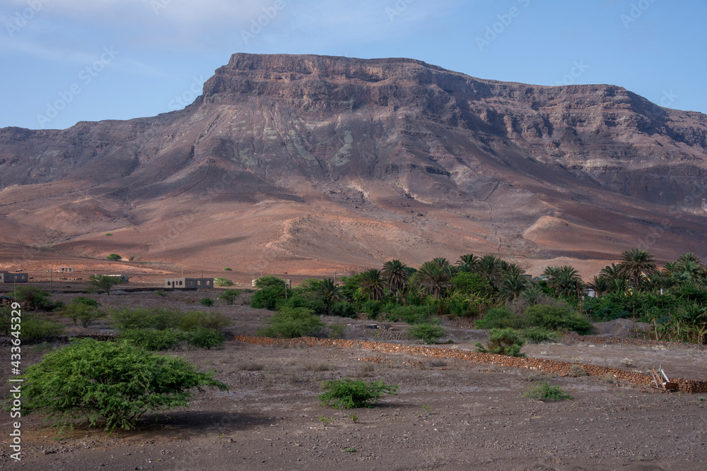 Paisaje natural en Madeiral en la isla de San Vicente, Cabo Verde

