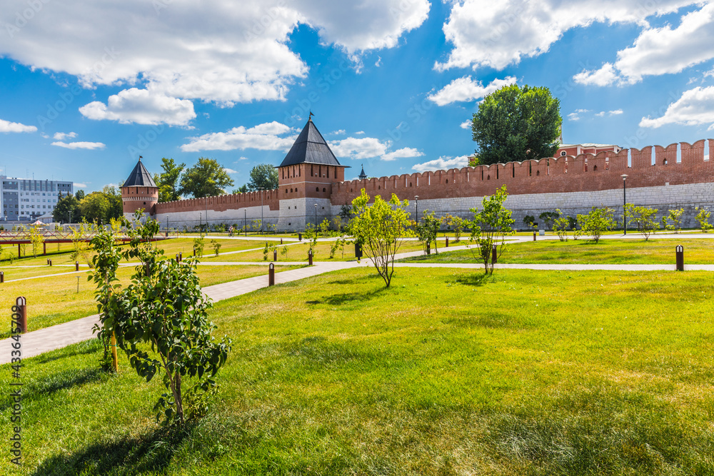 Tula Kremlin and park, a monument of defense architecture, Russia