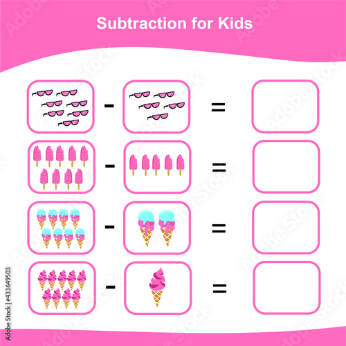 Counting Game for Preschool Children. This worksheet is suitable for educating the early age children on how to count well.