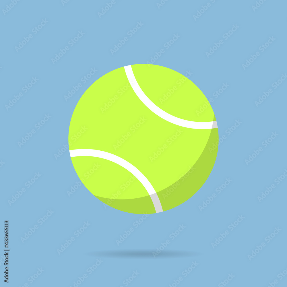 Tennis ball symbols isolated on blue background ,tennis ball Vector Illustration EPS 10