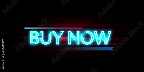 neon sign in the night buy now