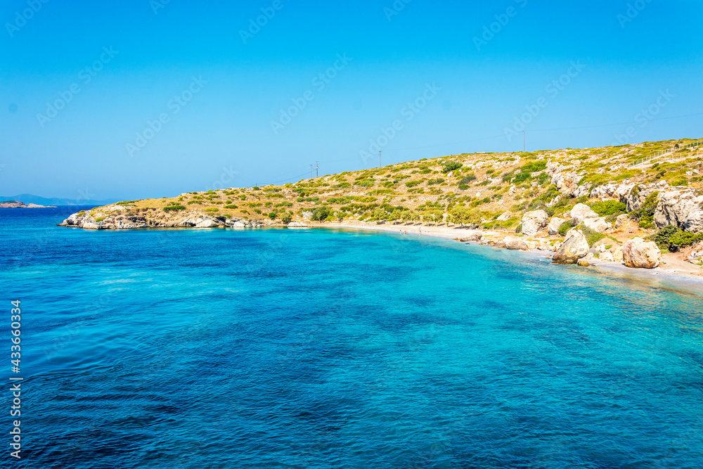 Arki Island view in Greece