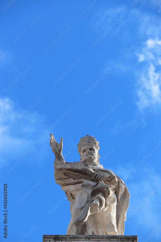 christian catholic vatican stone statue