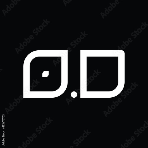 OD Logo monogram abstract design template