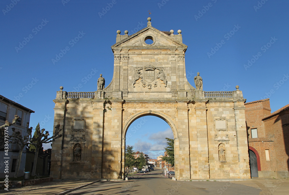 Main entrance of the former royal monastery of San Benito. It was a very important monastery during the Middle Ages, it was the main focus of the reform of the Benedictine monasteries.