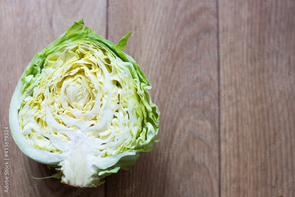 Fototapeta premium Young cabbage in disassembled form