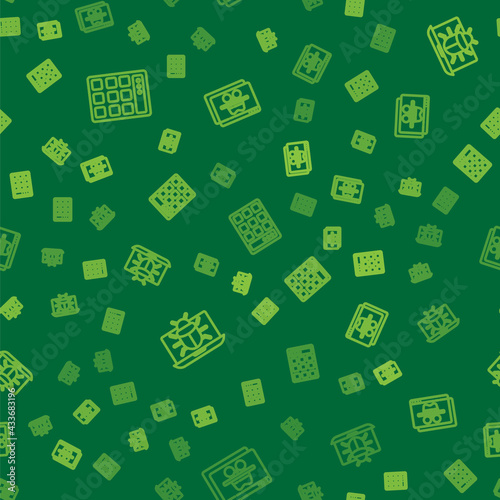 Set line Password protection, System bug monitor and Browser incognito window on seamless pattern. Vector