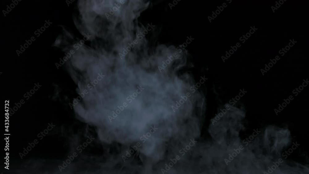Smoke, fog effect in black background, used for wedding, birthday, TV.  