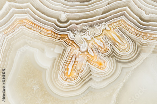 Macro texture photography of the colors and patterns in a Lace agate from Mexico