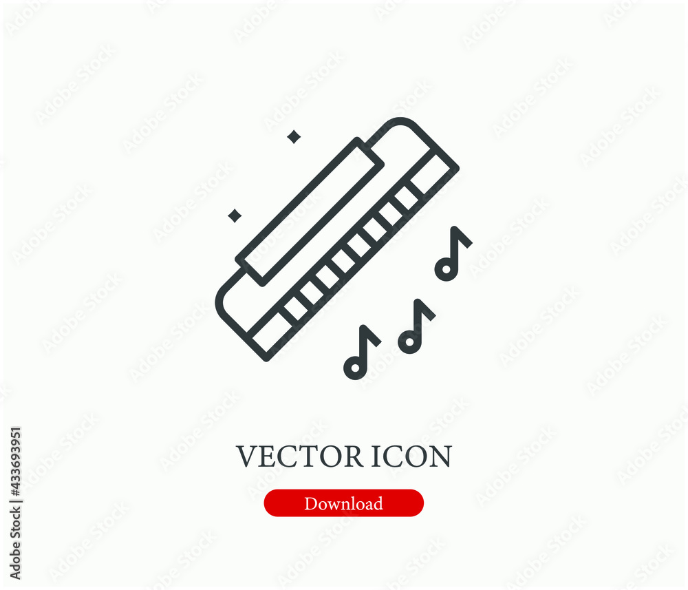 Melody vector icon. Editable stroke. Symbol in Line Art Style for Design, Presentation, Website or Apps Elements, Logo. Pixel vector graphics - Vector Melody vector icon. Editable stroke. Symbol in Line Art Style for Design, Presentation, Website or Apps Elements, Logo. Pixel vector graphics - Vector