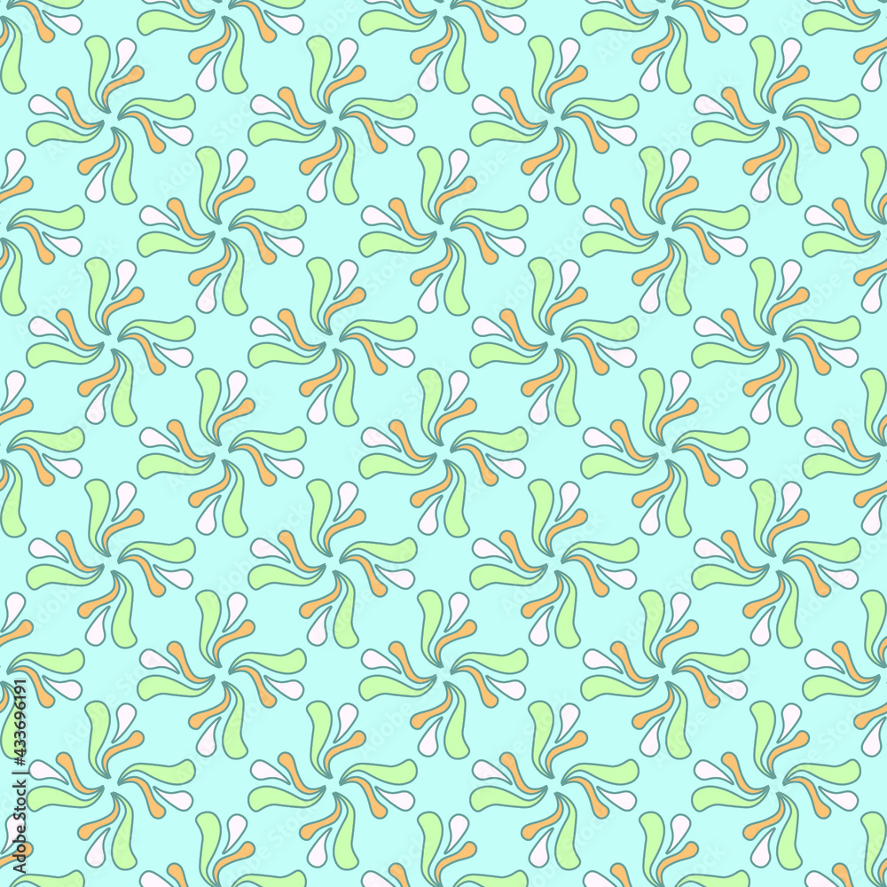 Abstract seamless pattern with blue background Abstract seamless pattern with blue background