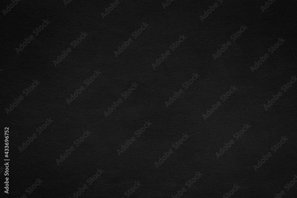 Abstract dark background, Detail of black fabric texture, Canvas textile material pattern, Can be used as backdrop for display or montage your products.