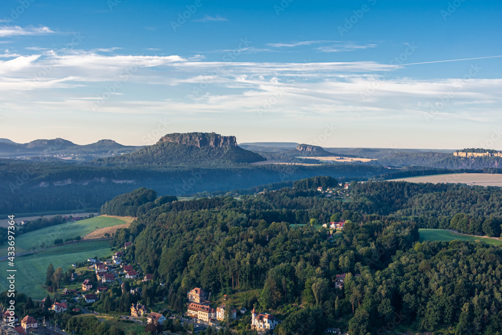 Landscape of Saxon Switzerland Germany