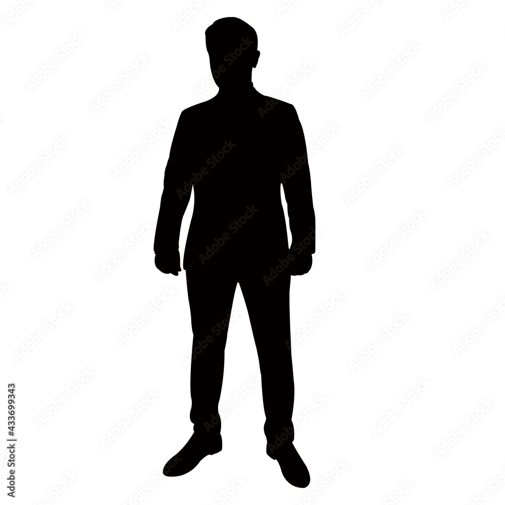 a man body silhouette vector