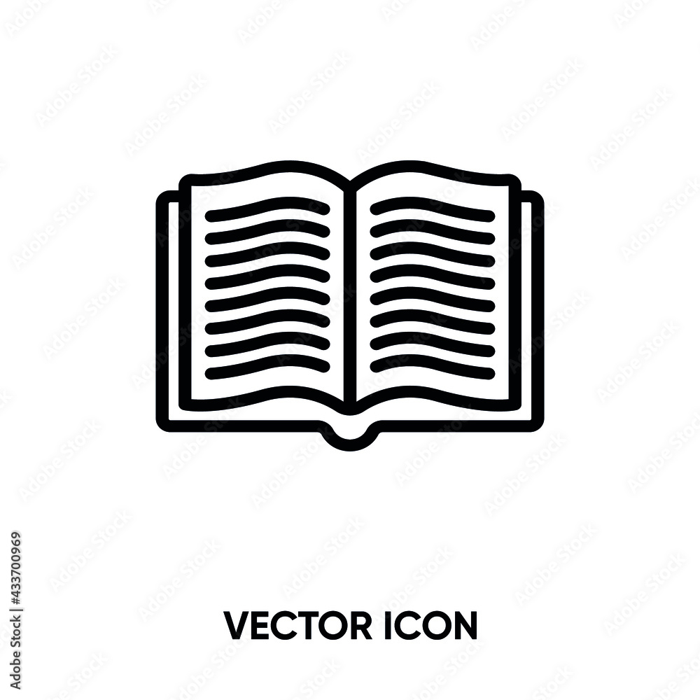 Book vector icon . Modern, simple flat vector illustration for website or mobile app.Book symbol, logo illustration. Pixel perfect vector graphics Book vector icon . Modern, simple flat vector illustration for website or mobile app.Book symbol, logo illustration. Pixel perfect vector graphics