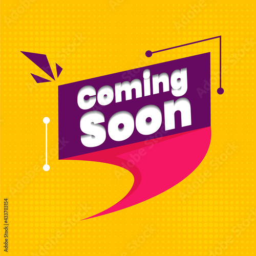 Promotional banner vector design; Coming soon vector design Template; Coming soon background design template