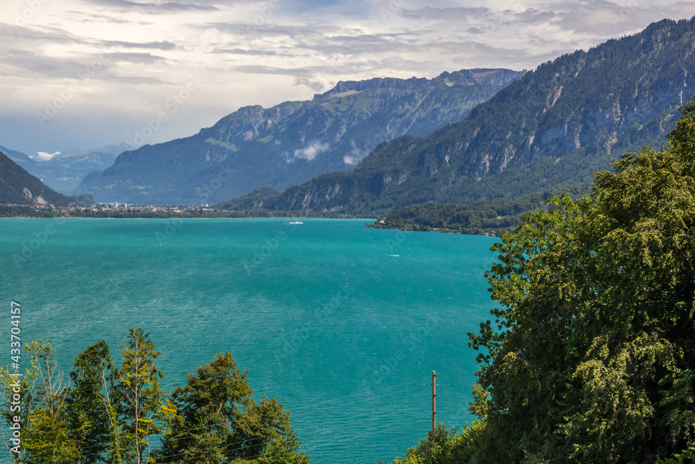 Thuner Lake in Swiss Alps