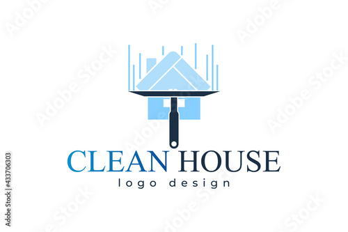 House Cleaning logo designs concept, Cleaning House logo template vector