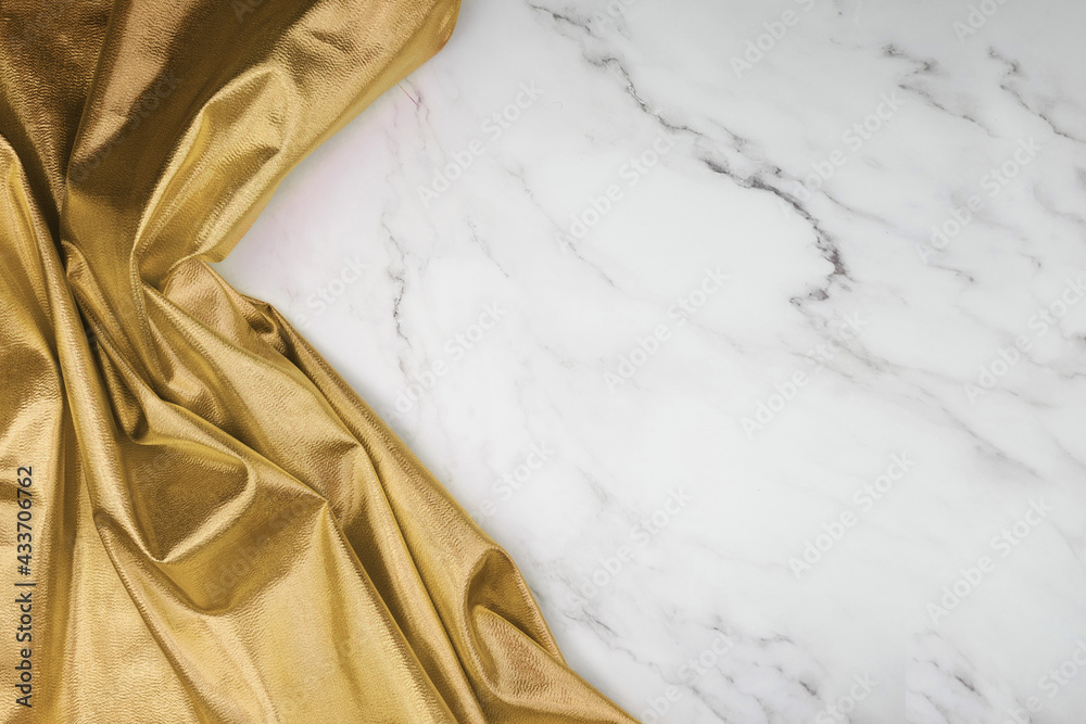Naklejka premium Fabric drapery backdrop abstract background