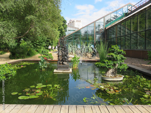 Moscow. Botanical Garden. Apothecary's garden. Beautiful plants.  Wonderful landscape.