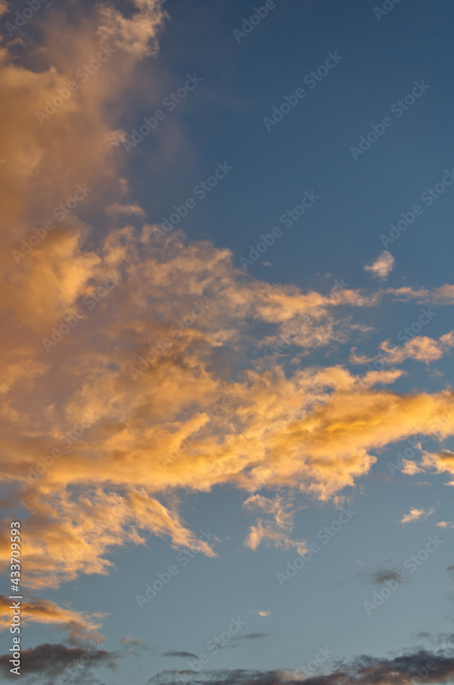 Colorful Clouds in a Sunset Sky