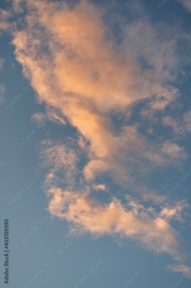 Colorful Clouds in a Sunset Sky