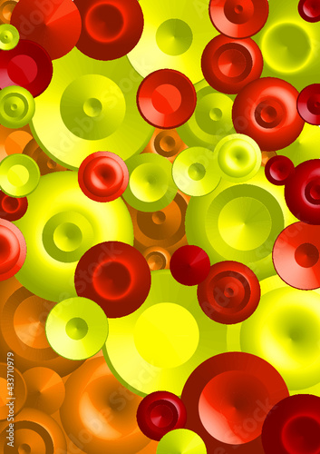 Hintergrund Farbfläche Circle rot-gelb