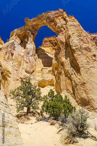 Fototapeta Grosvenor Arch, a beautiful example of an arch in the Grand Staircase Escalante