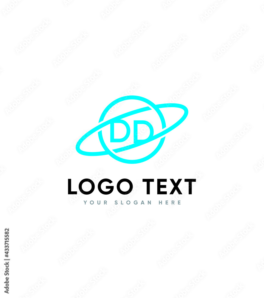 D and D links creative modern vector logo template D and D links creative modern vector logo template