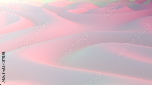 Diseño orgánico con degradado. Ilustración de líquidos.  Modelado 3d para presentación con relieve y textura. 