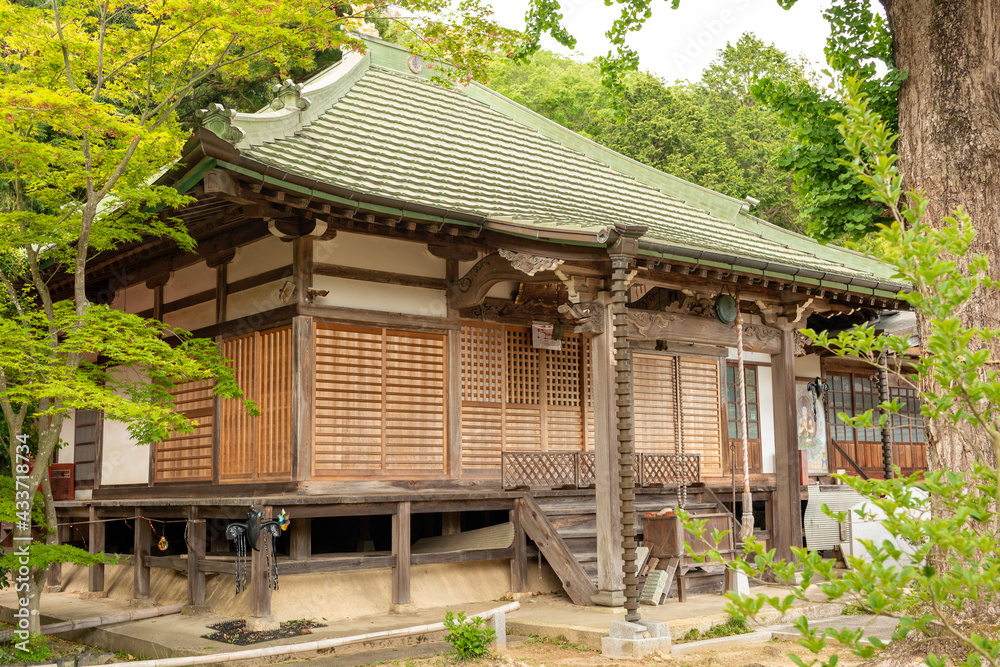 Main building of Taifukuji temple in Kobe, Hyogo, Japan