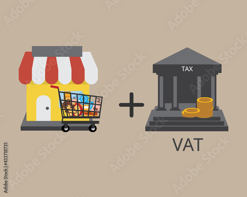 value added tax (VAT) to be add on top of product or service