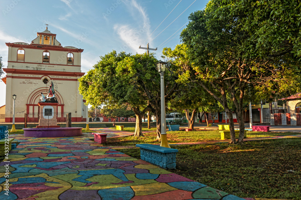 Obraz premium Iglesia de la Virgen de Guadalupe, León, Nicaragua.