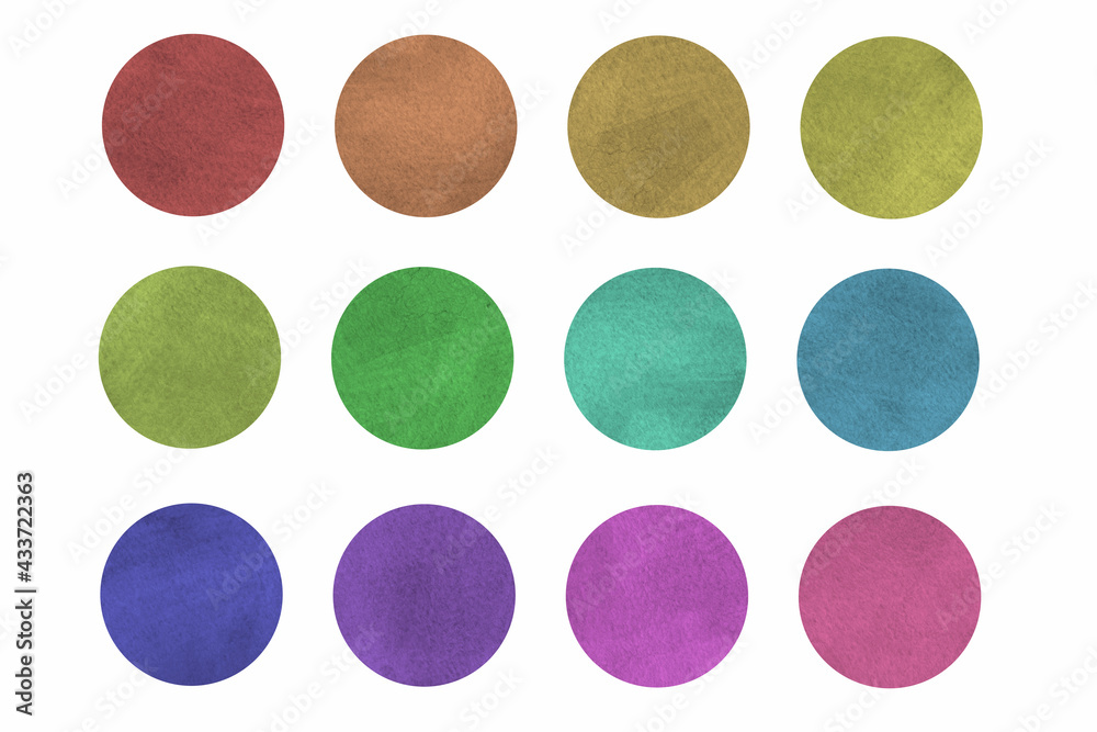 set of colorful eggs