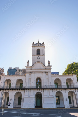 Cabildo building, national historic monument, in Buenos Aires, Argentina