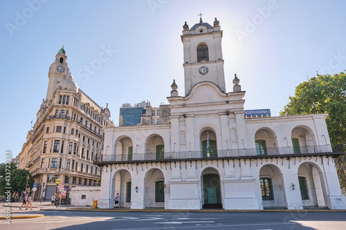Cabildo building and Legislature or Ayerza Palace, in Buenos Aires, Argentina photo