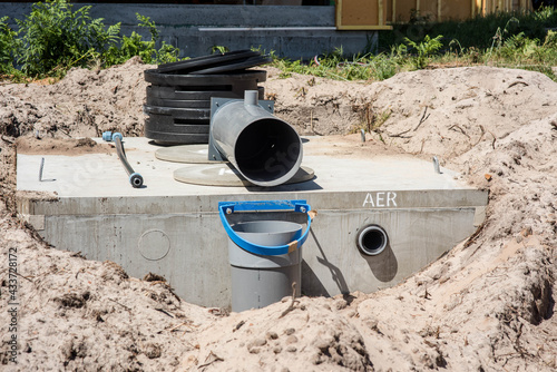 Photos micro wastewater treatment plant for individual houses