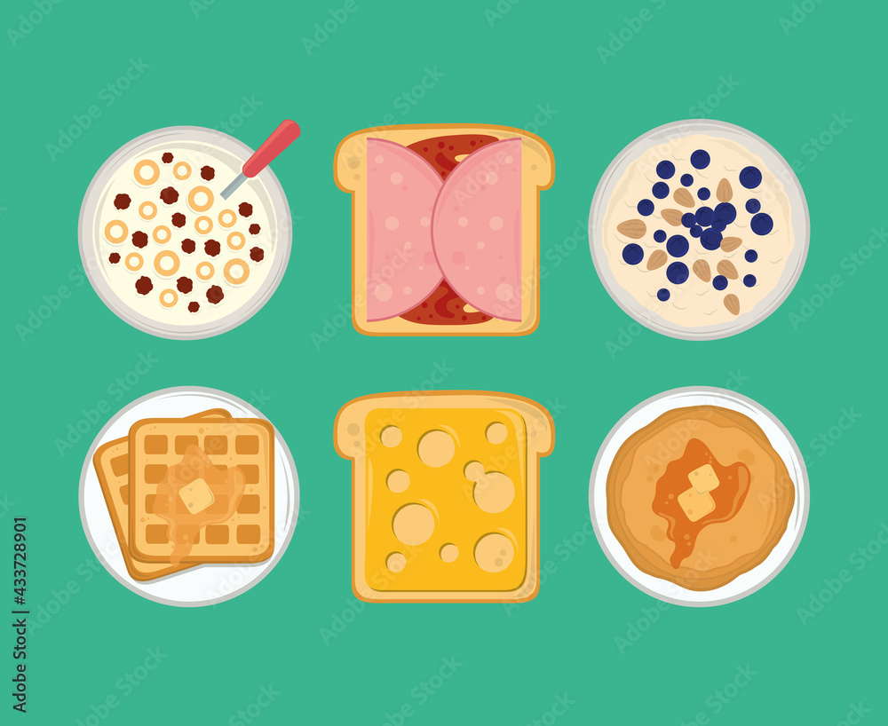 breakfast menu icons