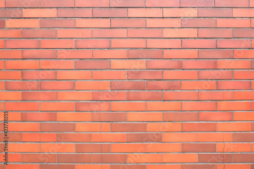 red brick wall background, Red brick material for design. Wallpaper, background, interior materials.  photo