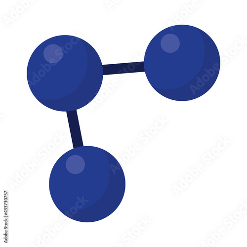 blue trigonal molecules
