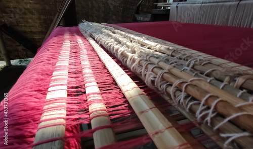 Billede på lærred View of a handloom