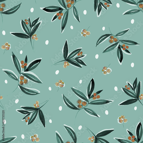 seamless pattern with flowers