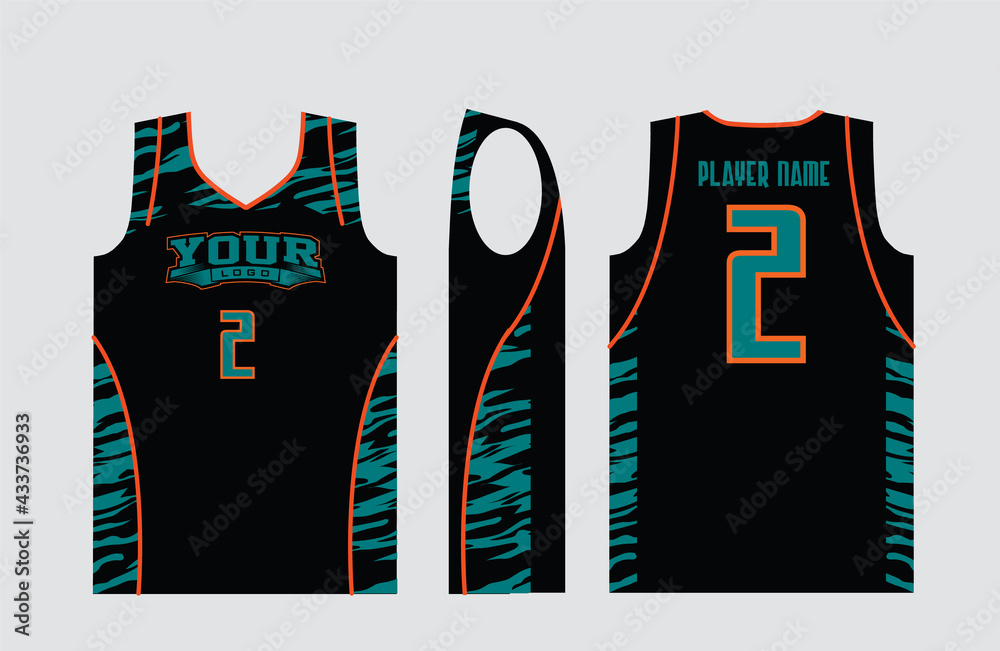 Basketball gear template mockup perfect fit for all sports. The designs