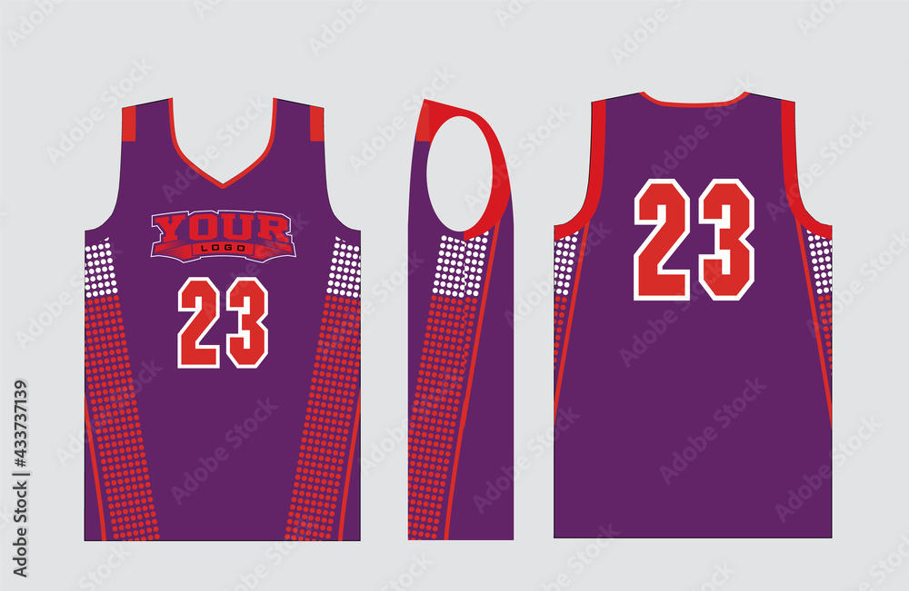 Basketball gear template mockup perfect fit for all sports. The designs
