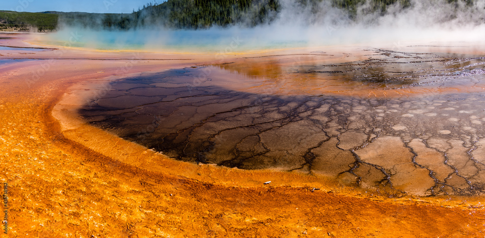 Grand Prismatic Spring in Yellowstone National Park Grand Prismatic Spring in Yellowstone National Park